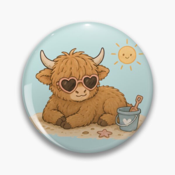 Item preview, Summertime Highland Cow designed and sold by MellowMunchkins.