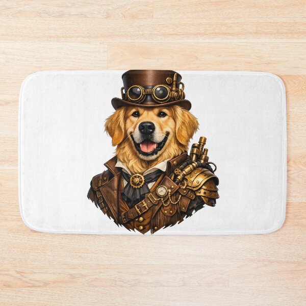 Item preview, Golden Retriever Steampunk Gentleman designed and sold by builtforyou.