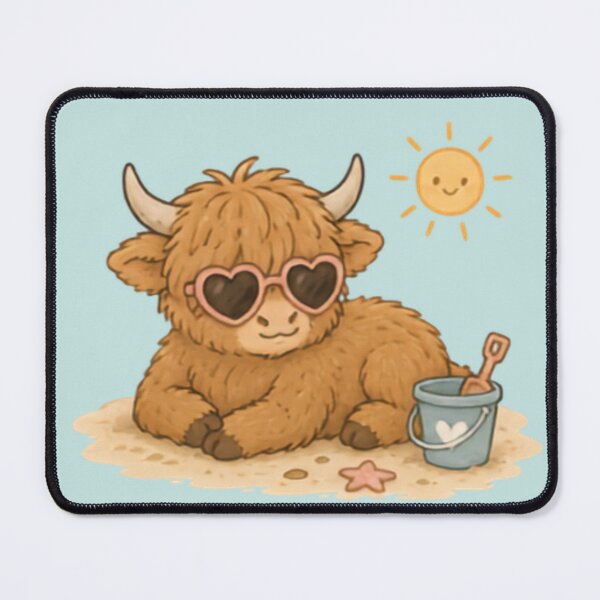 Item preview, Summertime Highland Cow designed and sold by MellowMunchkins.