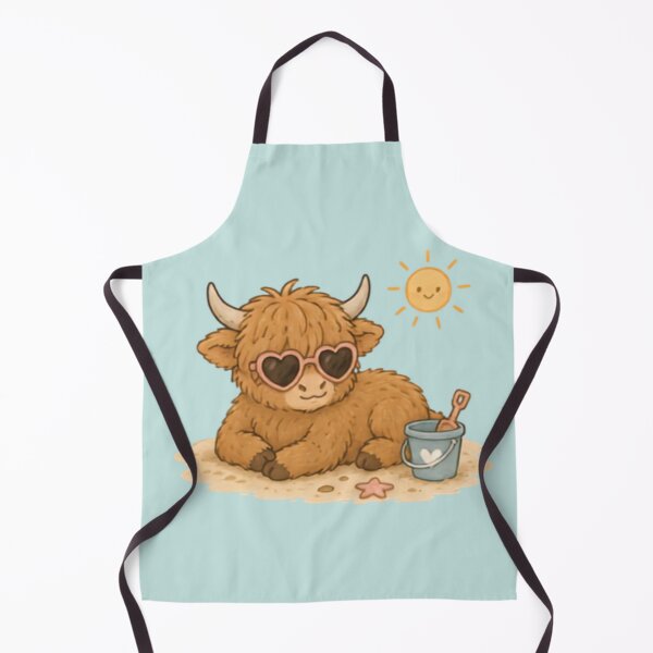 Item preview, Summertime Highland Cow designed and sold by MellowMunchkins.