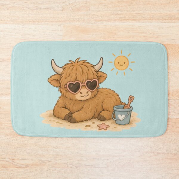 Item preview, Summertime Highland Cow designed and sold by MellowMunchkins.