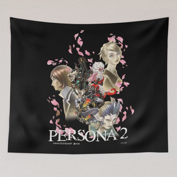 Item preview, Persona Two Innocent Sin Classic Retro JRPG Character Group Cherry Blossoms designed and sold by Daisy Grimes.