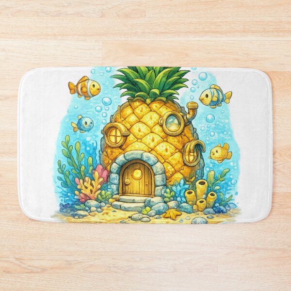 Item preview, Pineapple House Underwater Fantasy Fish Ocean Cute Cottage Design designed and sold by irfanshikh.