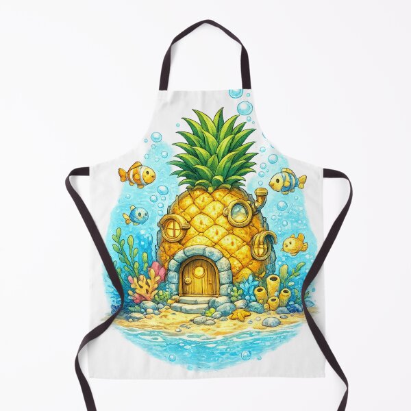Item preview, Pineapple House Underwater Fantasy Fish Ocean Cute Cottage Design designed and sold by irfanshikh.