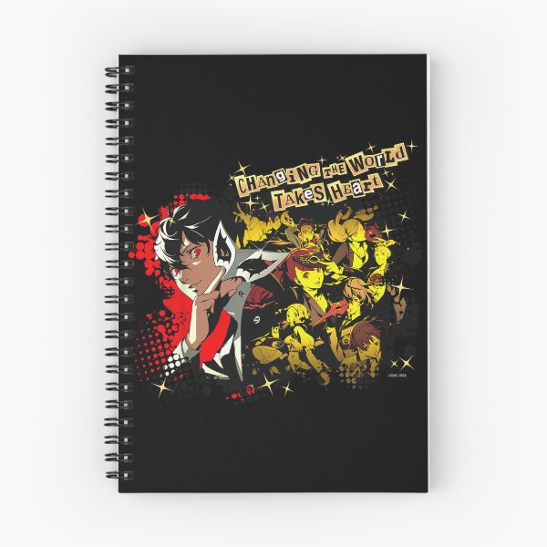 Item preview, Changing The World Takes Heart Phantom Thieves Joker Red Black Art designed and sold by Daisy Grimes.
