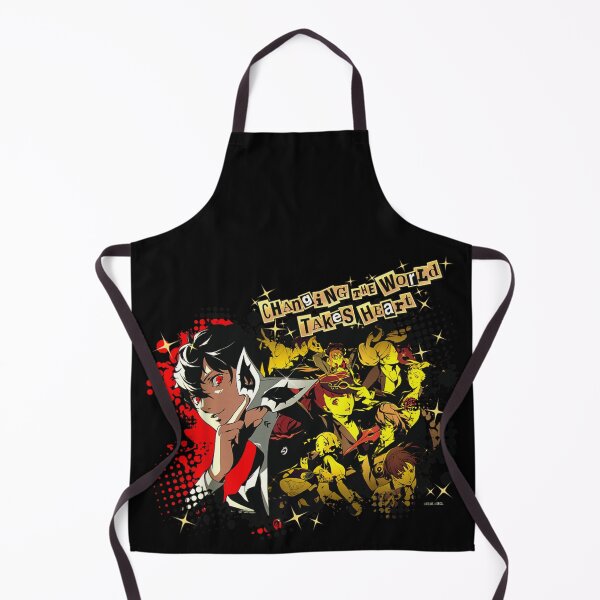 Item preview, Changing The World Takes Heart Phantom Thieves Joker Red Black Art designed and sold by Daisy Grimes.