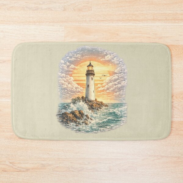 Item preview, Tropical Florida Lighthouse Sunset Paradise designed and sold by piketo.
