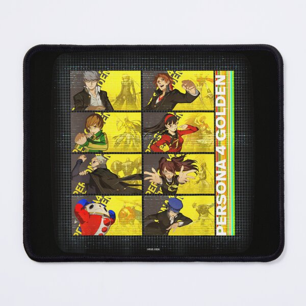Item preview, Persona Four Golden Investigation Team Yellow TV Grid Anime Character Display designed and sold by Daisy Grimes.