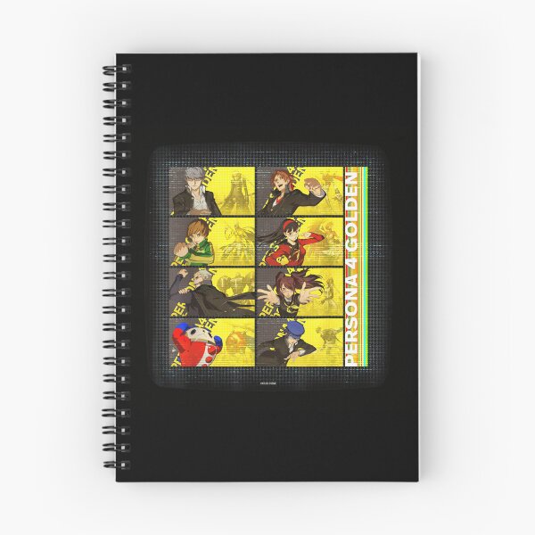 Item preview, Persona Four Golden Investigation Team Yellow TV Grid Anime Character Display designed and sold by Daisy Grimes.