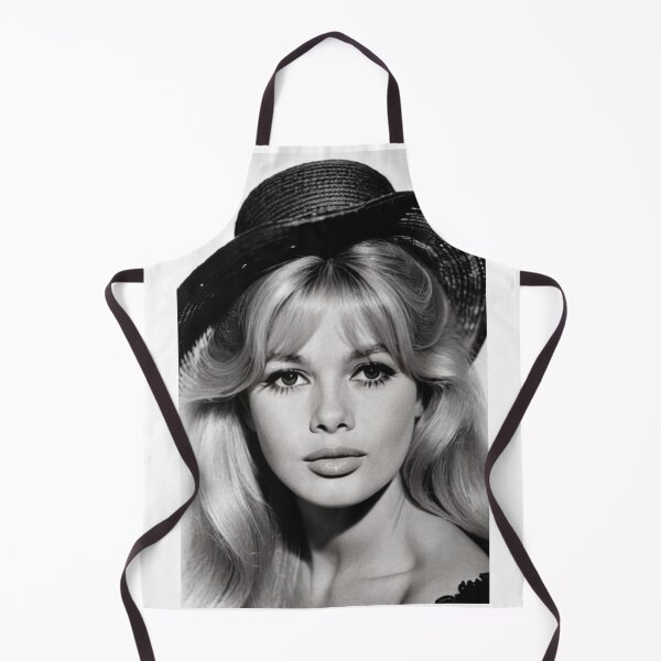 Item preview, Cinema - Great French Actress, Black and White Portrait with Straw Hat of the 1960s designed and sold by Beat-It.