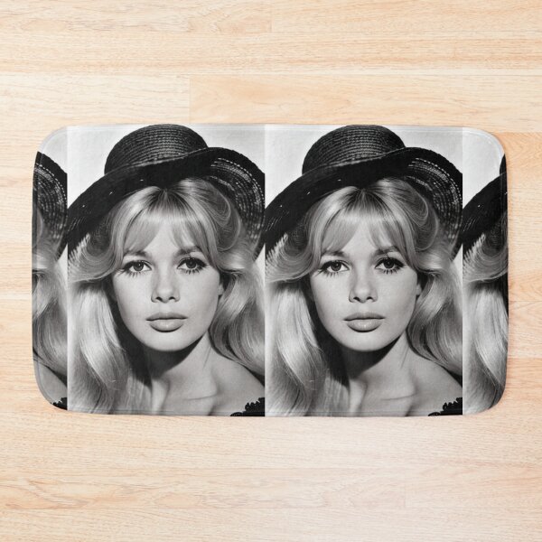Item preview, Cinema - Great French Actress, Black and White Portrait with Straw Hat of the 1960s designed and sold by Beat-It.