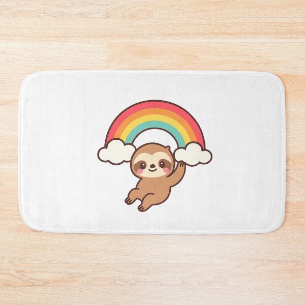 Item preview, Take It Slow Sloth - Happy Kawaii Sticker designed and sold by foryouandyours.