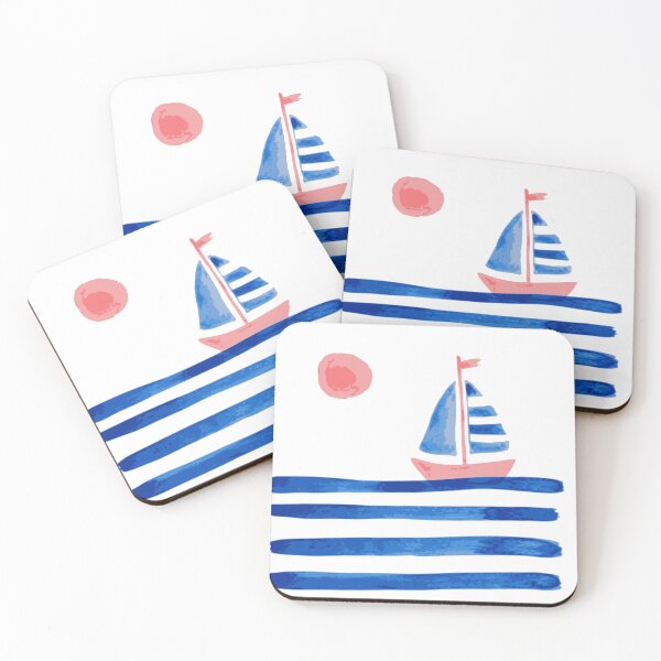 Item preview, Minimalist Sailboat Art, Coastal Ocean Print, Abstract Nautical Decor, Beach House Print designed and sold by Studio pod Burom.