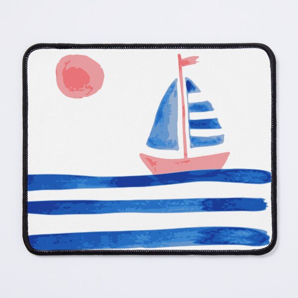 Item preview, Minimalist Sailboat Art, Coastal Ocean Print, Abstract Nautical Decor, Beach House Print designed and sold by Studio pod Burom.