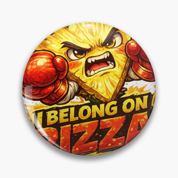 Item preview, I Belong On Pizza Funny Angry Pineapple Boxing Quote Design designed and sold by irfanshikh.
