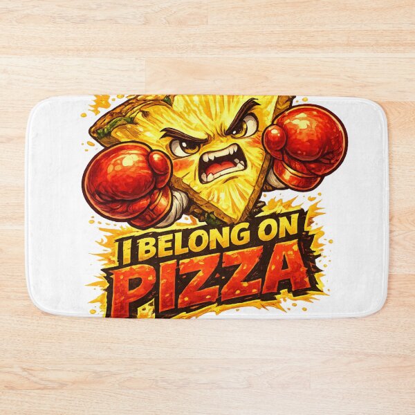 Item preview, I Belong On Pizza Funny Angry Pineapple Boxing Quote Design designed and sold by irfanshikh.