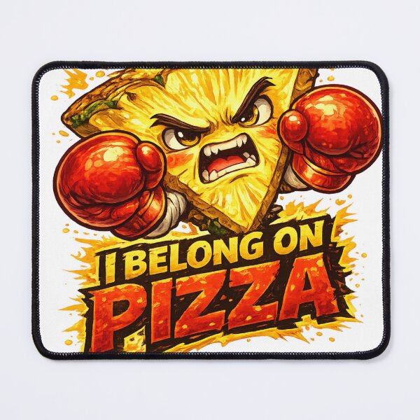 Item preview, I Belong On Pizza Funny Angry Pineapple Boxing Quote Design designed and sold by irfanshikh.