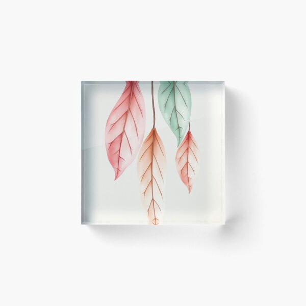 Item preview, Minimalist Hanging Watercolor Autumn Leaves Art designed and sold by Vida e Arte.