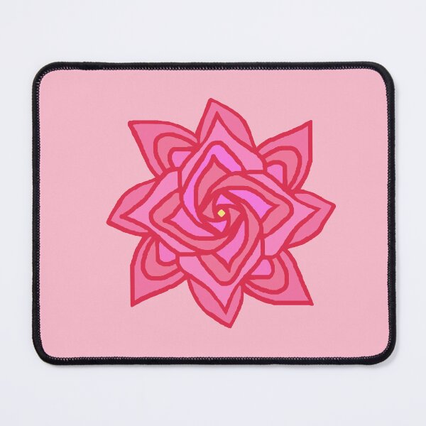 Item preview, A Single Geometrical Pink Flower designed and sold by CDPrintsDesigns.