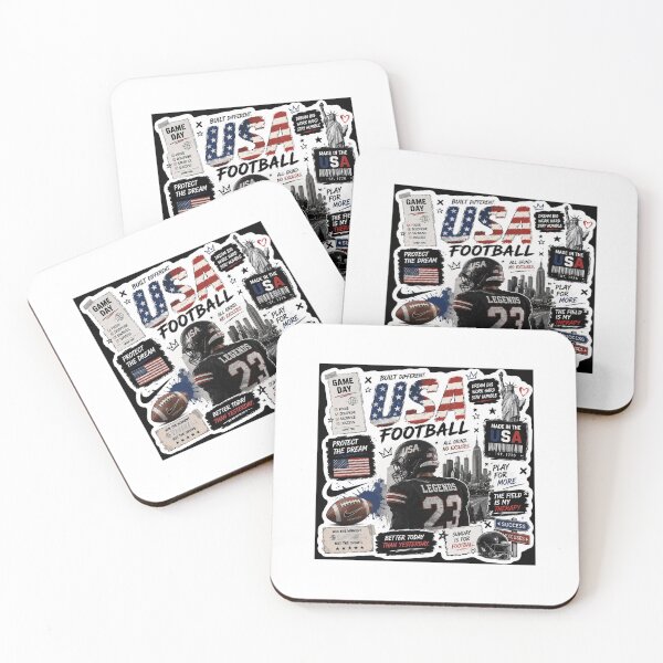 Item preview, USA Football | Built Different Gen Z Sports Sticker designed and sold by Ananyamalik12.