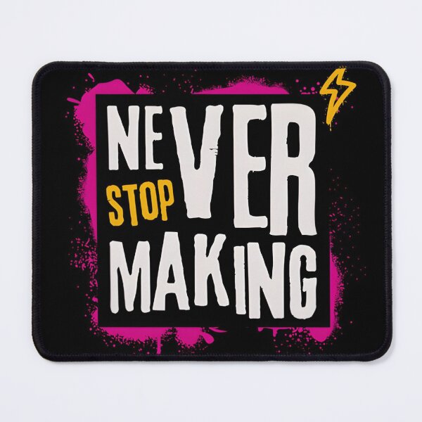 Item preview, Never Stop Making Creative Motivation Sticker designed and sold by ravikiran2195.