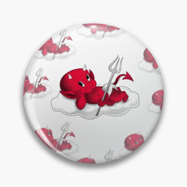 Item preview, Cute Devil Cartoon Sticker | Kawaii Demon Character | Funny Red Devil Art designed and sold by yofeustore.