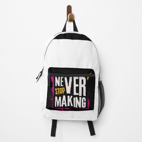 Item preview, Never Stop Making Creative Motivation Sticker designed and sold by ravikiran2195.