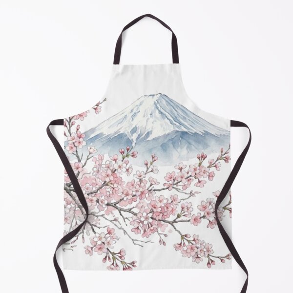 Item preview, Cherry Blossoms and Mount Fuji Watercolor Painting designed and sold by vekotpu.