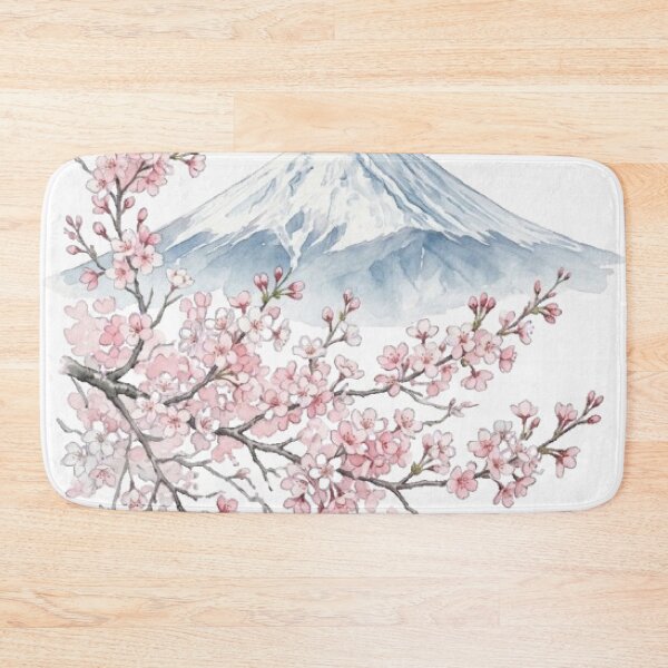 Item preview, Cherry Blossoms and Mount Fuji Watercolor Painting designed and sold by vekotpu.