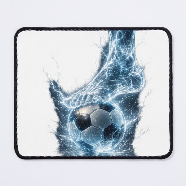 Item preview, Transparent Energy Soccer Foot Artwork designed and sold by Hookesmode.