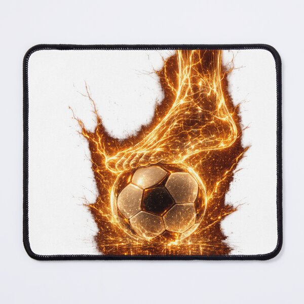 Item preview, Transparent Energy Soccer Foot Artwork designed and sold by Hookesmode.