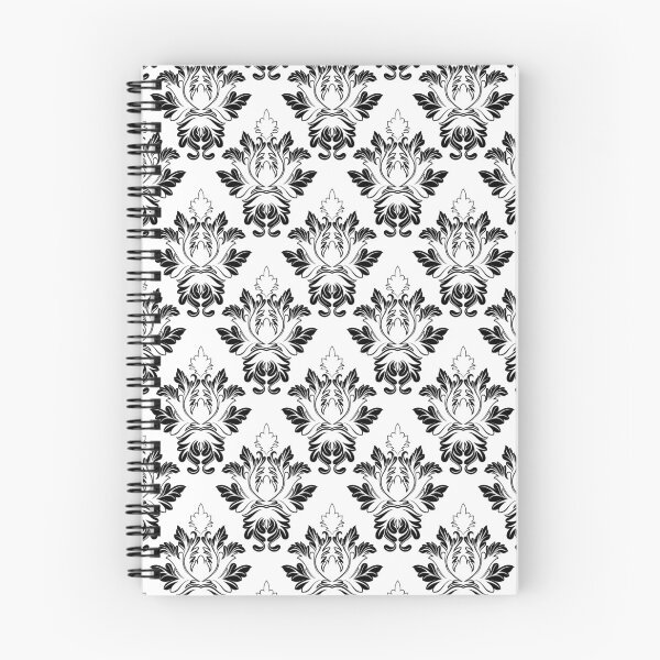 Item preview, Black White Damask Floral Pattern Victorian Baroque Classic designed and sold by Zaya_art.