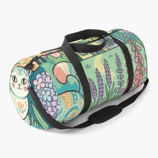 Item preview, Cottagecore Folk Art Cats in Bloom designed and sold by Iampoji.