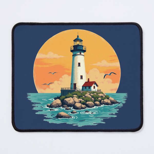 Item preview, Vintage Florida Lighthouse Sunset Paradise designed and sold by piketo.