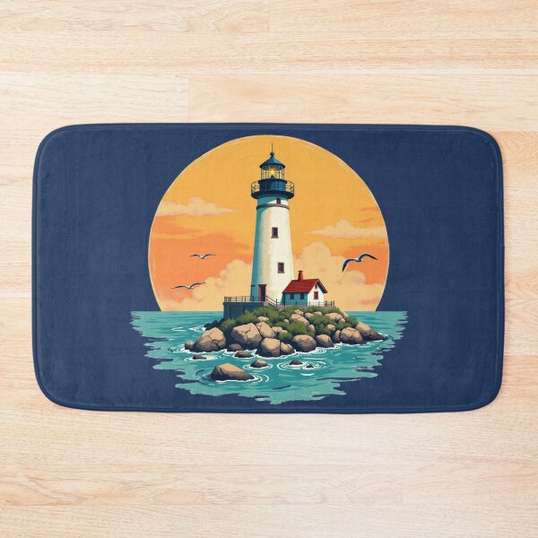 Item preview, Vintage Florida Lighthouse Sunset Paradise designed and sold by piketo.