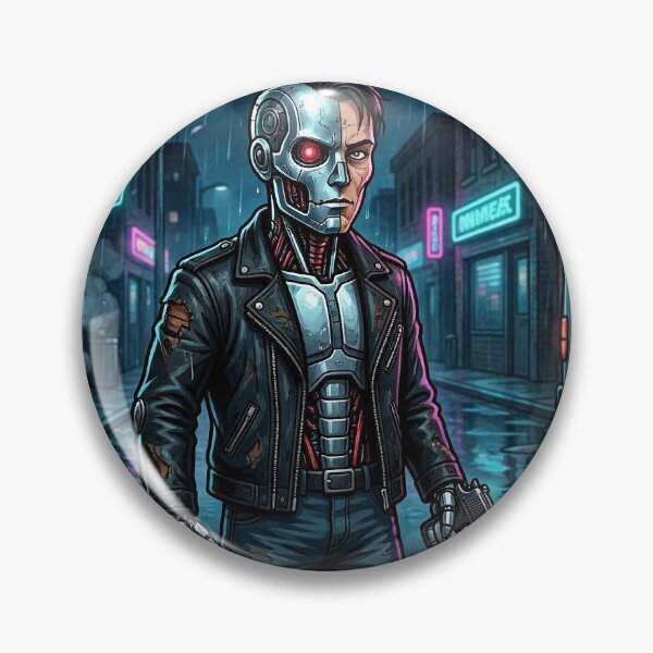 Item preview, Cybernetic Hunter in Neon Rain designed and sold by ZolaDesings.