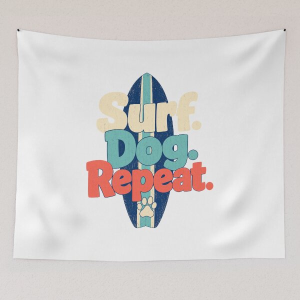 Item preview, Surf Dog Repeat beach vibes designed and sold by pirminio.