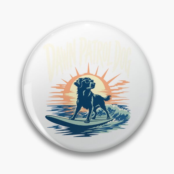 Item preview, Surfing dog at sunrise designed and sold by pirminio.