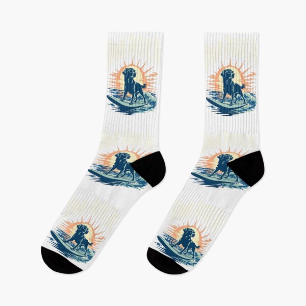 Item preview, Surfing dog at sunrise designed and sold by pirminio.