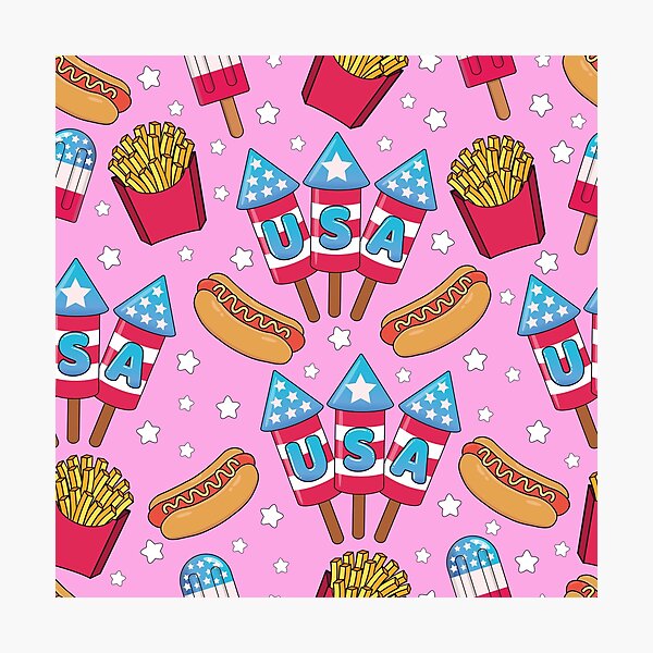 Item preview, 4th of July Seamless Pattern designed and sold by GlitterArtySVG.