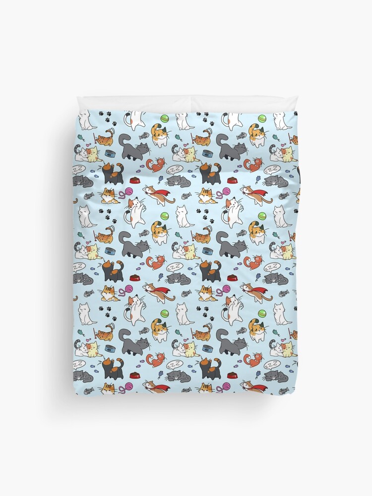 Thumbnail 1 of 2, Duvet Cover, Cats!! designed and sold by Tyeth.