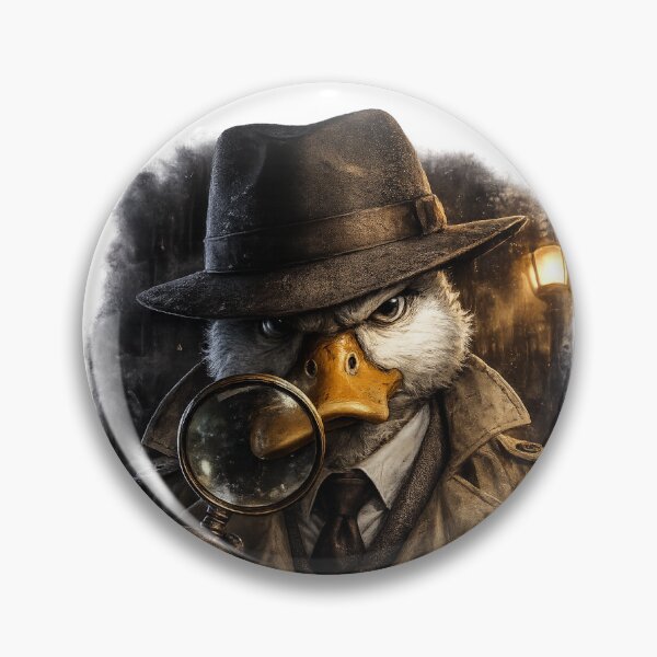Item preview, Detective Duck Investigator | Vintage Noir Animal Design designed and sold by Rush2Buy.