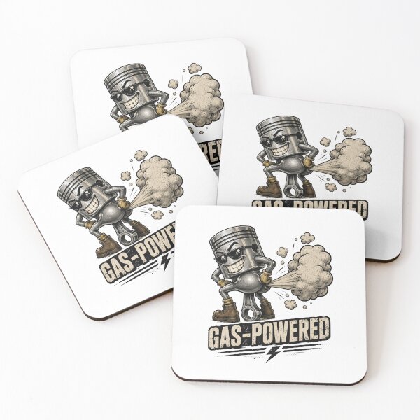 Item preview, Gas Powered Funny Quote Design designed and sold by VivaStencil.