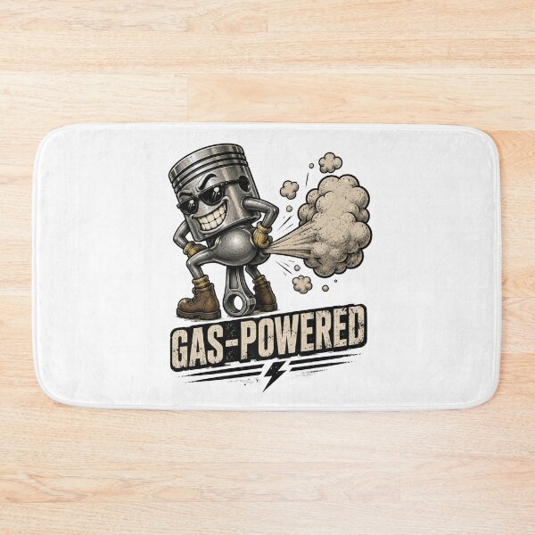 Item preview, Gas Powered Funny Quote Design designed and sold by VivaStencil.