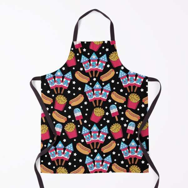 Item preview, 4th of July Seamless Pattern - Fireworks, Hot Dogs, Popsicles, Fries designed and sold by GlitterArtySVG.