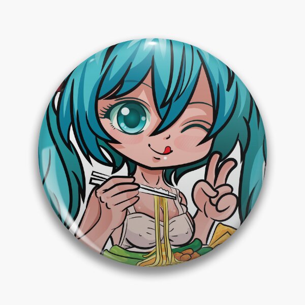 Item preview, HATSUNE MIKU with mangkok Indomie noodle designed and sold by luckywin99.