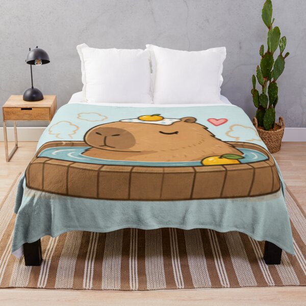 Item preview, Spa Day Capybara designed and sold by MellowMunchkins.