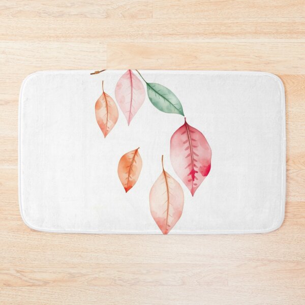 Item preview, Minimalist Watercolor Falling Autumn Leaves Art designed and sold by Vida e Arte.