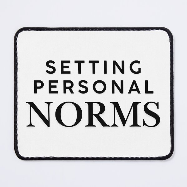 Item preview, Setting personal norms designed and sold by ArtistTejal.