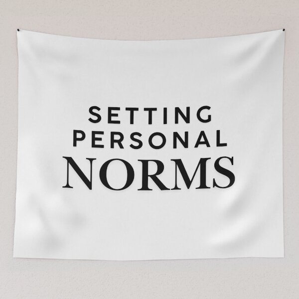 Item preview, Setting personal norms designed and sold by ArtistTejal.